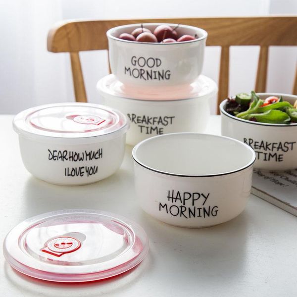 bowls tableware sealed ceramic fresh keeping box bowl microwave heating breakfast salad instant noodle with lid kitchen tool
bowls tableware sealed ceramic fresh keeping box bowl microwave heating breakfast salad instant noodle with lid kitchen tool