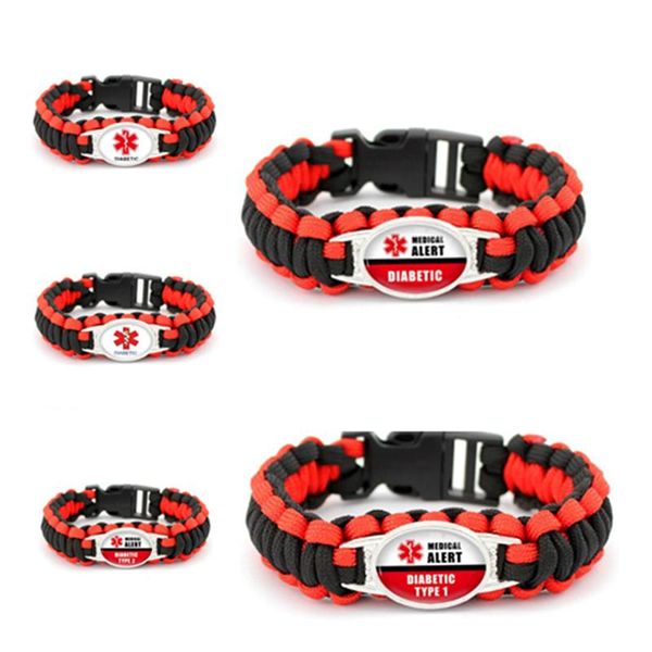 charm bracelets 18*25mm glass cabochon diabetes diabetic type 1 2 alert paracord survival & bangles men women jewelry, Golden;silver
charm bracelets 18*25mm glass cabochon diabetes diabetic type 1 2 alert paracord survival & bangles men women jewelry, Golden;silver