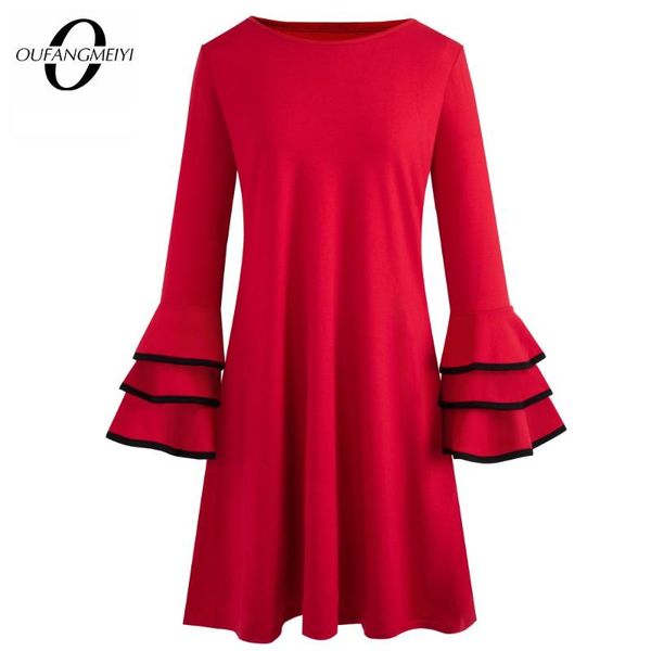 women casual round neck shift red retro flare sleeve lady loose straight fashion dress et020 dresses, Black;gray
women casual round neck shift red retro flare sleeve lady loose straight fashion dress et020 dresses, Black;gray