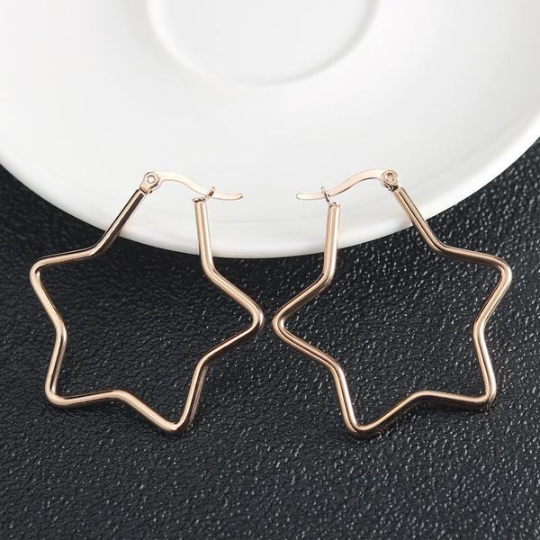 stud fashion earing for women jewelry 2021 earrings stainless steel personality korean big ear ring accessory pentagram, Golden;silver
stud fashion earing for women jewelry 2021 earrings stainless steel personality korean big ear ring accessory pentagram, Golden;silver