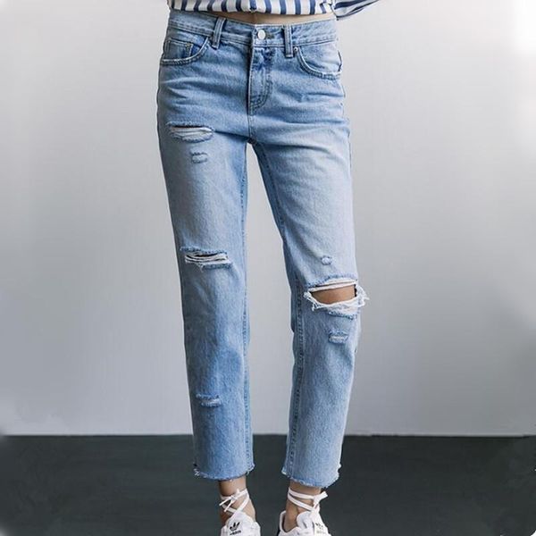 women's jeans mom ripped hole harem denim pants for women vintage cotton boyfriend trousers high waist summer autumn plus size, Blue
women's jeans mom ripped hole harem denim pants for women vintage cotton boyfriend trousers high waist summer autumn plus size, Blue