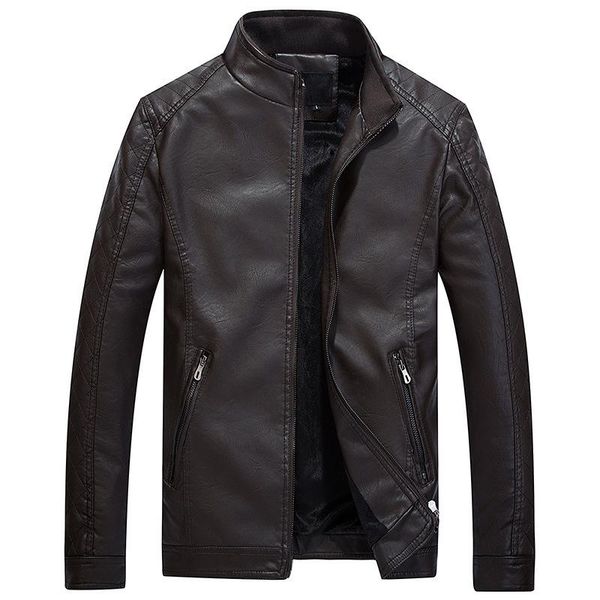 men's jackets 2021 men leather and coats simple stand collar pu jacket style, Black;brown
men's jackets 2021 men leather and coats simple stand collar pu jacket style, Black;brown