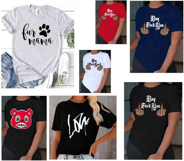 Women's T-Shirt Fashion Tee English Words Printing Women T-shirt Cotton Short Sleeve Lady Tees Casual Clothes Woman Clothing High Stree, White
Women's T-Shirt Fashion Tee English Words Printing Women T-shirt Cotton Short Sleeve Lady Tees Casual Clothes Woman Clothing High Stree, White