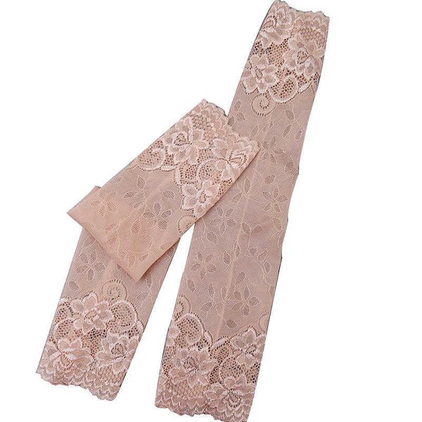 elastic arm sleeve wrist mittens women covered long fingerless sunscreen driving gloves 2020 summer black lady lace gloves y0827, Blue;gray
elastic arm sleeve wrist mittens women covered long fingerless sunscreen driving gloves 2020 summer black lady lace gloves y0827, Blue;gray