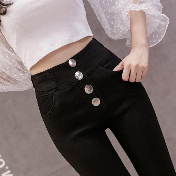 d 1339 black ash european new elastic waist double-breasted black tall waist trousers women and velvet winter water tight trouser, Blue
d 1339 black ash european new elastic waist double-breasted black tall waist trousers women and velvet winter water tight trouser, Blue