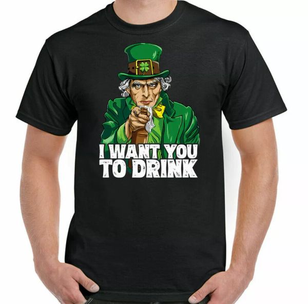 St. Patrick's Day T-Shirt, I want you to Drinking Beer Patrick Irish Unisex, White;black
St. Patrick's Day T-Shirt, I want you to Drinking Beer Patrick Irish Unisex, White;black