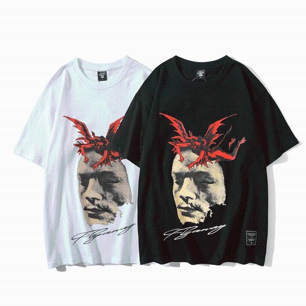summer men's tide brand printed cotton couple t-shirt short sleeve t-shirts, White;black
summer men's tide brand printed cotton couple t-shirt short sleeve t-shirts, White;black