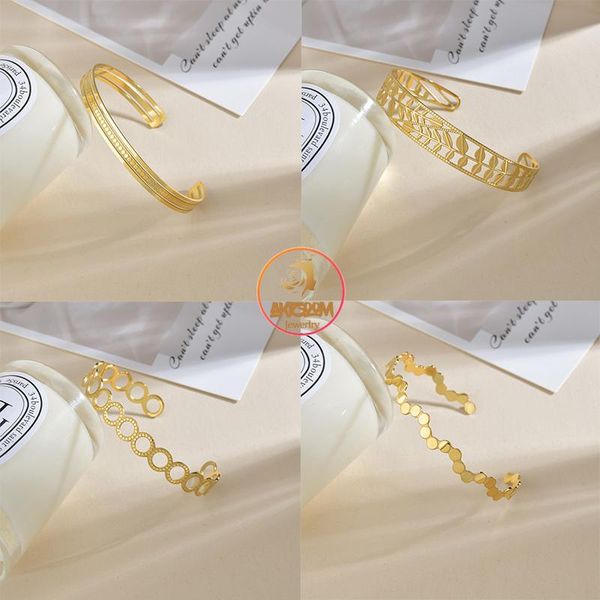 bangle akizoom punk fashion vintage hollow carved round femme set stainless steel cuff leaves bracelets for women jewelry gifts, Black
bangle akizoom punk fashion vintage hollow carved round femme set stainless steel cuff leaves bracelets for women jewelry gifts, Black