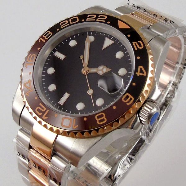 wristwatches nologo black mechanical men watch 21 jewels miyota 8215 24 nh35 two tone rose gold oyster strap ceramic insert, Slivery;brown
wristwatches nologo black mechanical men watch 21 jewels miyota 8215 24 nh35 two tone rose gold oyster strap ceramic insert, Slivery;brown
