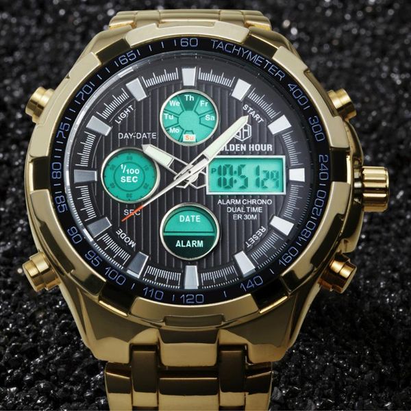 wristwatches glod mens digital watches sport military clock led backlight quartz multifunction wristwatch with alarm satch calendar, Slivery;brown
wristwatches glod mens digital watches sport military clock led backlight quartz multifunction wristwatch with alarm satch calendar, Slivery;brown