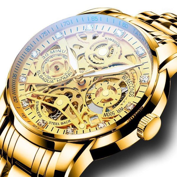 wristwatches 2021 creative fashion trend automatic mechanical watch hollow classic men's sports waterproof, Slivery;brown
wristwatches 2021 creative fashion trend automatic mechanical watch hollow classic men's sports waterproof, Slivery;brown