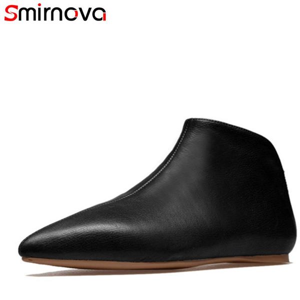 boots smirnova 2021 ankle fashion black white pointed toe genuine leather women winter size 33-43
boots smirnova 2021 ankle fashion black white pointed toe genuine leather women winter size 33-43