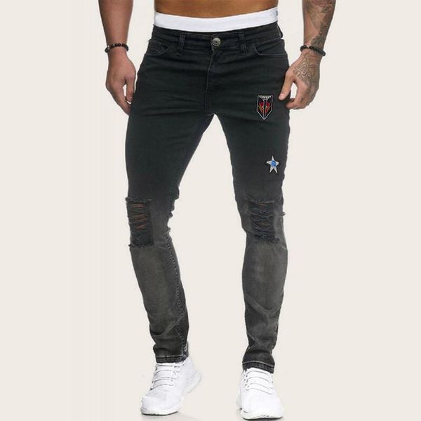 men's stretch skinny jeans 2021 fashion slim fit hole denim trousers dark grey ripped biker pants male brand, Blue
men's stretch skinny jeans 2021 fashion slim fit hole denim trousers dark grey ripped biker pants male brand, Blue