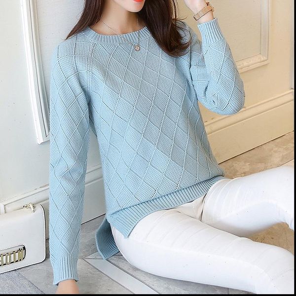 sweater female pullovers womens autumn of long sleeved pullover loose knit short shirt coat blouse, White;black
sweater female pullovers womens autumn of long sleeved pullover loose knit short shirt coat blouse, White;black