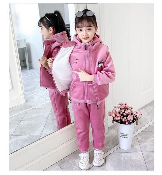 clothing sets children cute cartoon sleeveless outwear 3pcs/set kids hooded zip coat casual outfit teenage girls solid color pants su, White
clothing sets children cute cartoon sleeveless outwear 3pcs/set kids hooded zip coat casual outfit teenage girls solid color pants su, White