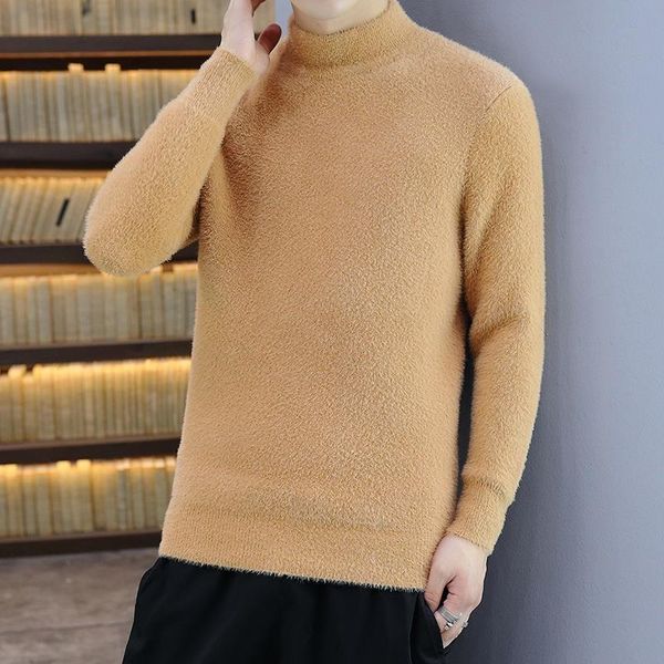 men's sweaters men autumn winter korean style solid turtleneck male thick classic faux knitted pullovers d213, White;black
men's sweaters men autumn winter korean style solid turtleneck male thick classic faux knitted pullovers d213, White;black