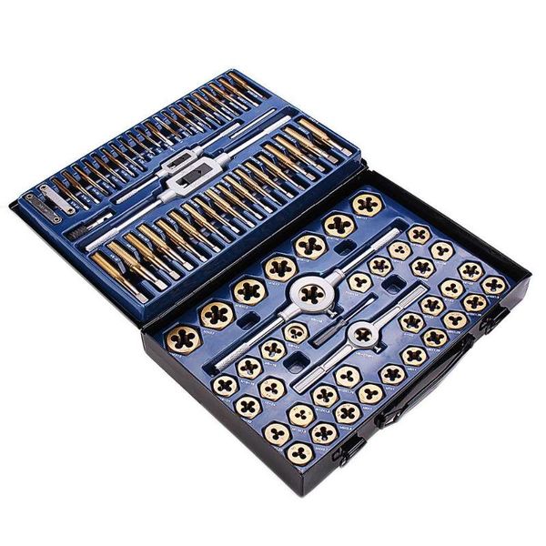 hand tools 86pcs tungstem steel plating titanium tap die set metric thread sae and combination kit sets durable
hand tools 86pcs tungstem steel plating titanium tap die set metric thread sae and combination kit sets durable