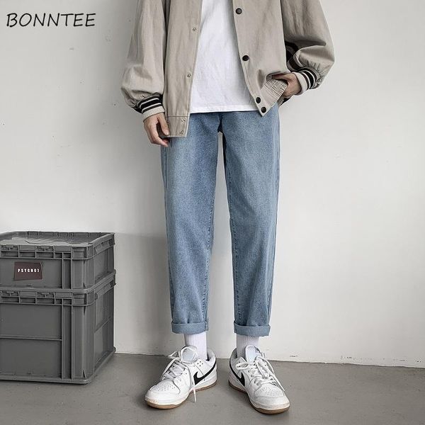 men's jeans men simple drawstring casual elastic waist solid ankle-length plus size s-3xl preppy japan style fashion all-match ins, Blue
men's jeans men simple drawstring casual elastic waist solid ankle-length plus size s-3xl preppy japan style fashion all-match ins, Blue