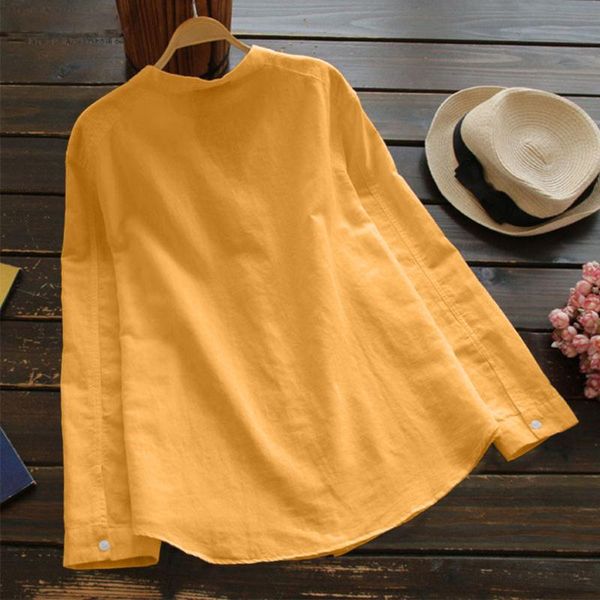 feitong womens and blouses 2021 women cotton linen casual solid long sleeve blouse plus size blusas mujer 5#3.5 women's & shirts, White
feitong womens and blouses 2021 women cotton linen casual solid long sleeve blouse plus size blusas mujer 5#3.5 women's & shirts, White