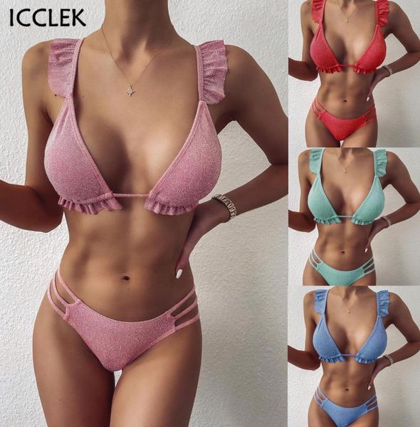 ruffled swimsuit women's 2021 beachwear low waist 2 piece swimwear pure color bikini suit push up bathing woman, White;black
ruffled swimsuit women's 2021 beachwear low waist 2 piece swimwear pure color bikini suit push up bathing woman, White;black