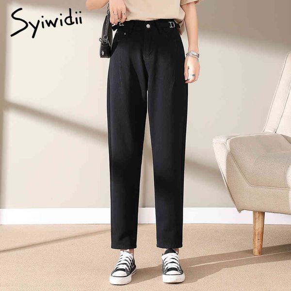 syiwidii high waisted jeans woman black 100% cotton sashes denim pants fall clothes straight leg beige spring casual mom 210417, Blue
syiwidii high waisted jeans woman black 100% cotton sashes denim pants fall clothes straight leg beige spring casual mom 210417, Blue