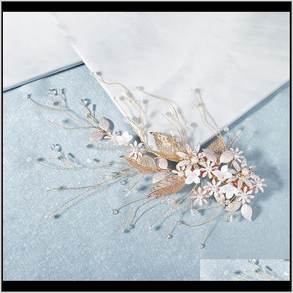 & barrettes drop delivery 2021 handmade gold color flower leaf side clips crystal pearls hairpins headpieces bride noiva wedding party hair, Golden;silver
& barrettes drop delivery 2021 handmade gold color flower leaf side clips crystal pearls hairpins headpieces bride noiva wedding party hair, Golden;silver