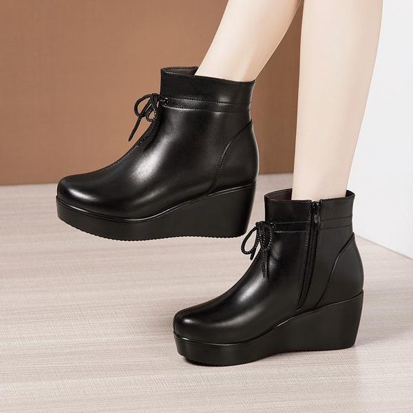 boots mid heel wedges ankle women winter 2021 british style platform ankleboots ladies shoes, Black
boots mid heel wedges ankle women winter 2021 british style platform ankleboots ladies shoes, Black