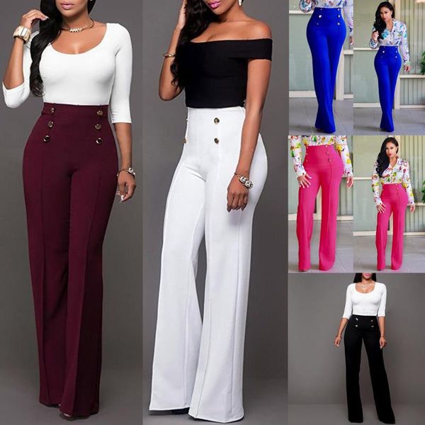 women's pants & capris trousers women rushed solid pantalon mujer palazzo pantalones de 2021 high waist button wide leg, Black;white
women's pants & capris trousers women rushed solid pantalon mujer palazzo pantalones de 2021 high waist button wide leg, Black;white
