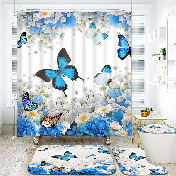butterfly pattern bathroom non-slip mat set durable waterproof shower curtain pedestal rug lid toilet cover bath rugs mats
butterfly pattern bathroom non-slip mat set durable waterproof shower curtain pedestal rug lid toilet cover bath rugs mats