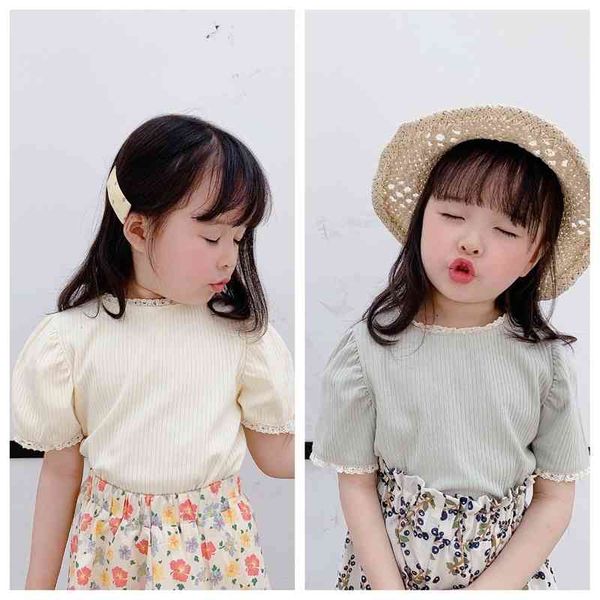 adbaby children's 2021 summer new girls' korean lace short sleeve t-shirt 20566, White
adbaby children's 2021 summer new girls' korean lace short sleeve t-shirt 20566, White