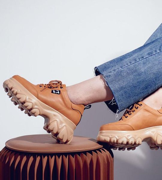 dress shoes fashion lace-up platform ladies leather sneakers genuine casual heeled shoe women oxfords, Black
dress shoes fashion lace-up platform ladies leather sneakers genuine casual heeled shoe women oxfords, Black