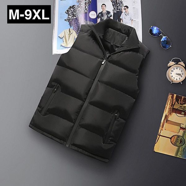 men's vests 9xl mens winter padded warm man plus size autumn sleeveless jackets men oversize large solide color father, Black;white
men's vests 9xl mens winter padded warm man plus size autumn sleeveless jackets men oversize large solide color father, Black;white