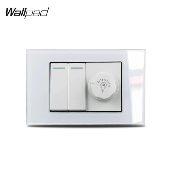 smart home control 118*75mm dimmer and 2 button wall switch wallpad white glass gang 1 way with light birghtness
smart home control 118*75mm dimmer and 2 button wall switch wallpad white glass gang 1 way with light birghtness
