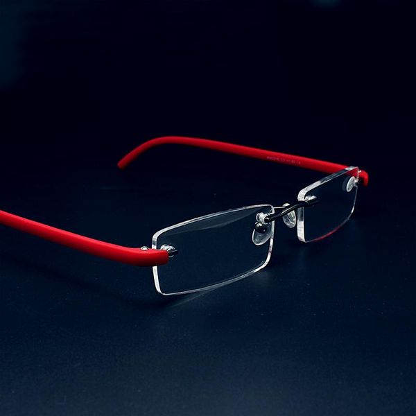 sunglasses loupe reading glasses with case male female transparent rimless + 1 magnifying, White;black
sunglasses loupe reading glasses with case male female transparent rimless + 1 magnifying, White;black