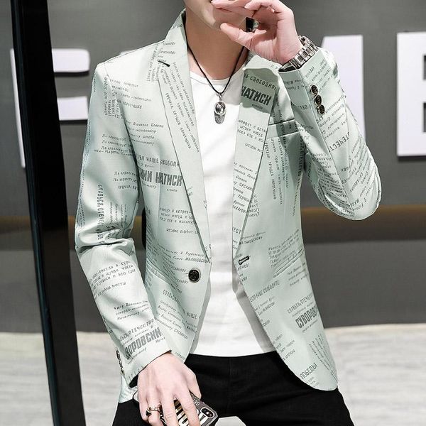 men's suits & blazers 2021 style grade classic brand casual fashion slim fit men tweed jacket business printing blazer coat mens clothe, White;black
men's suits & blazers 2021 style grade classic brand casual fashion slim fit men tweed jacket business printing blazer coat mens clothe, White;black