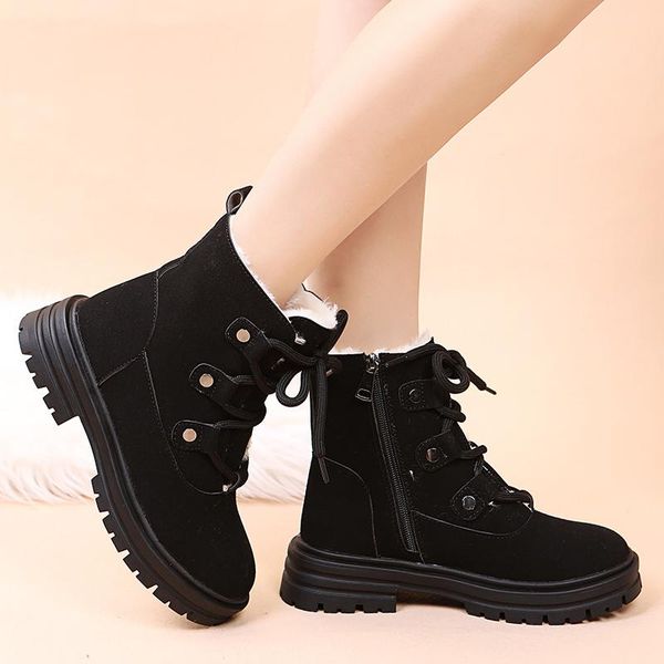 boots fashion designer warm fur winter ankle snow women casual platform gothic shoes autumn short motorcycle combat, Black
boots fashion designer warm fur winter ankle snow women casual platform gothic shoes autumn short motorcycle combat, Black