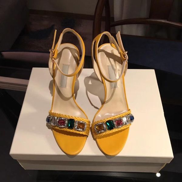 shoes women summer party genuine leather crystal sandals height of heel .5cm and 6.5cm zapatos de mujer dress, Black
shoes women summer party genuine leather crystal sandals height of heel .5cm and 6.5cm zapatos de mujer dress, Black