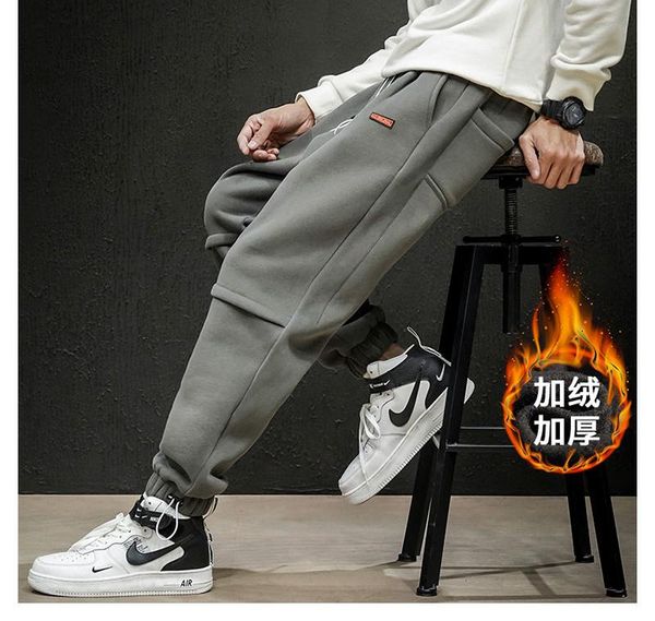 men's pants drop winter thicken mens loose joggers men streetwear warming male solid baggy trousers sweatpants, Black
men's pants drop winter thicken mens loose joggers men streetwear warming male solid baggy trousers sweatpants, Black
