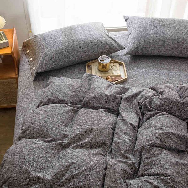 no print four piece set of pure color, simple, cool and comfortable all cotton thickened bedding
no print four piece set of pure color, simple, cool and comfortable all cotton thickened bedding
