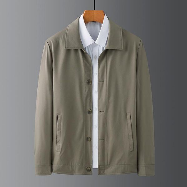 men's jackets 2021 autumn business jacket fashion middle-aged vintage versatile lapel casual coat street social male clothing, Black;brown
men's jackets 2021 autumn business jacket fashion middle-aged vintage versatile lapel casual coat street social male clothing, Black;brown
