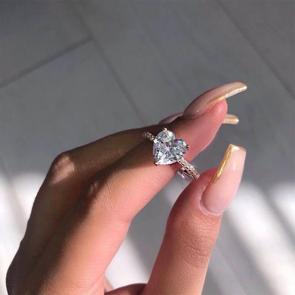 wedding rings shiny heart for women cubic zirconia love finger accessories stainless steel gold ring promise girls jewelry gift, Slivery;golden
wedding rings shiny heart for women cubic zirconia love finger accessories stainless steel gold ring promise girls jewelry gift, Slivery;golden