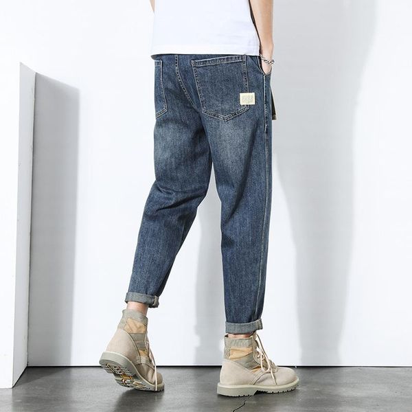 men's jeans 2021 spring and autumn loose straight tube fashion pai 9 korean work clothes pants summer thin, Blue
men's jeans 2021 spring and autumn loose straight tube fashion pai 9 korean work clothes pants summer thin, Blue