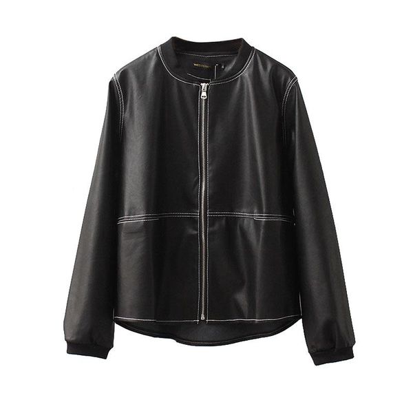 women's leather & faux biker jacket women motorcycle pu jackets black zipper ladies basic street coat for female outwear
women's leather & faux biker jacket women motorcycle pu jackets black zipper ladies basic street coat for female outwear