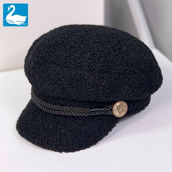 berets fashion women men faux fur casual style strings hinged button golf cap stylish retro metal ornament hat french, Blue;gray
berets fashion women men faux fur casual style strings hinged button golf cap stylish retro metal ornament hat french, Blue;gray