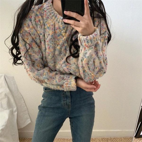 women's sweaters oversized candy contrast color dot coarse knitted women long sleeves o neck pullovers sweater casual knitted1 d03n, White;black
women's sweaters oversized candy contrast color dot coarse knitted women long sleeves o neck pullovers sweater casual knitted1 d03n, White;black