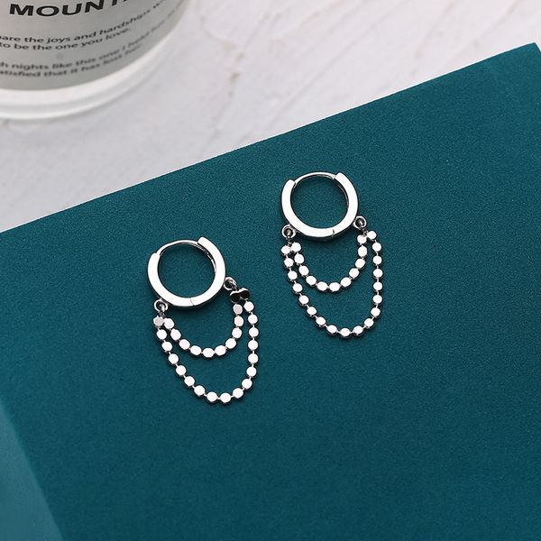 silvology 925 sterling silver flat bead tassel hoop for women elegant japan korea chain earrings fashionable jewelry, Golden
silvology 925 sterling silver flat bead tassel hoop for women elegant japan korea chain earrings fashionable jewelry, Golden