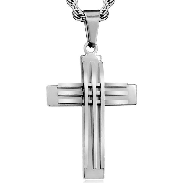pendant necklaces retro christian jesus simple gold silver color stainless steel cross necklace for men stripe prayer choker
pendant necklaces retro christian jesus simple gold silver color stainless steel cross necklace for men stripe prayer choker