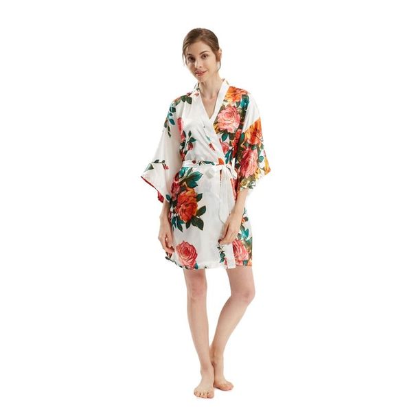 women's sleepwear silk satin wedding bride bridesmaid robe floral bathrobe short kimono night bath fashion dressing gown for women, Black;red
women's sleepwear silk satin wedding bride bridesmaid robe floral bathrobe short kimono night bath fashion dressing gown for women, Black;red