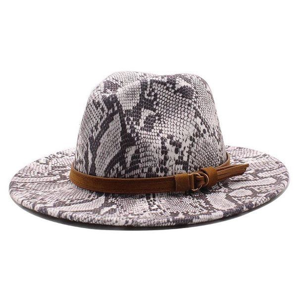 wide brim hats fall fedora women men snake pattern jazz fashion flat panama formal cap felt trilby hat sombrero hombre, Blue;gray
wide brim hats fall fedora women men snake pattern jazz fashion flat panama formal cap felt trilby hat sombrero hombre, Blue;gray