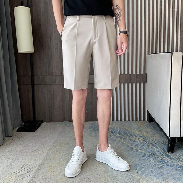men's shorts 2021 british summer men short pants solid color business dress casual slim suits streetwear clothes half, White;black
men's shorts 2021 british summer men short pants solid color business dress casual slim suits streetwear clothes half, White;black